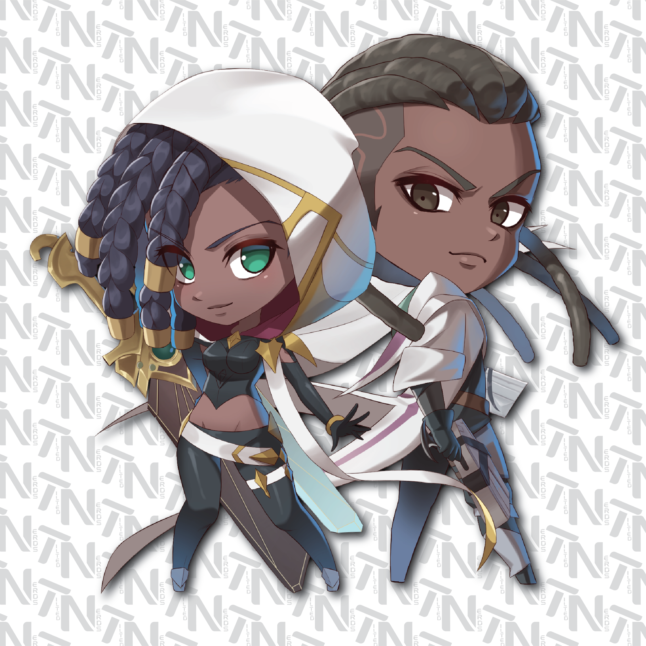 Senna/Lucian- Chibi Decal
