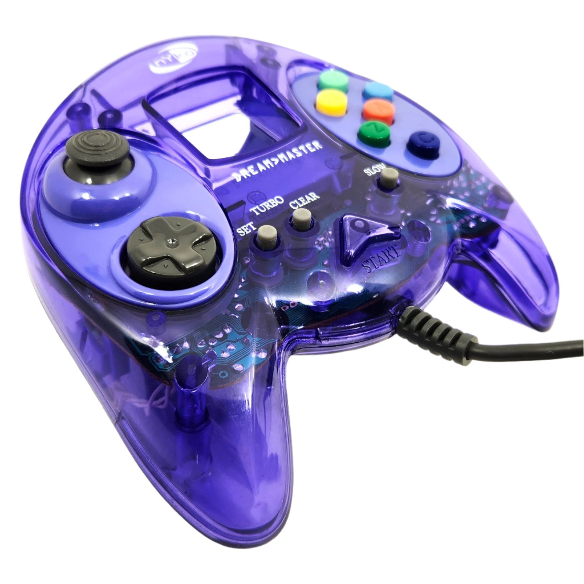 Clear Purple Nyko Controller - Dreamcast (Very Good, Loose)