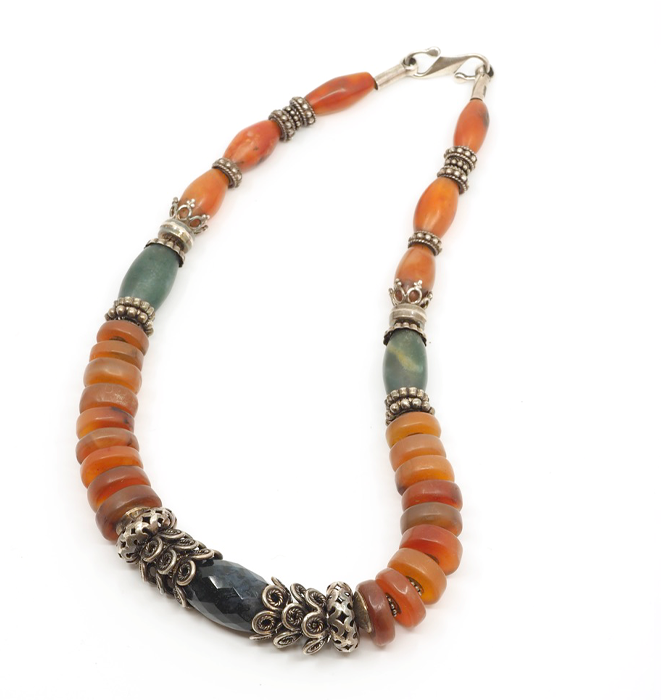 antique agate necklace