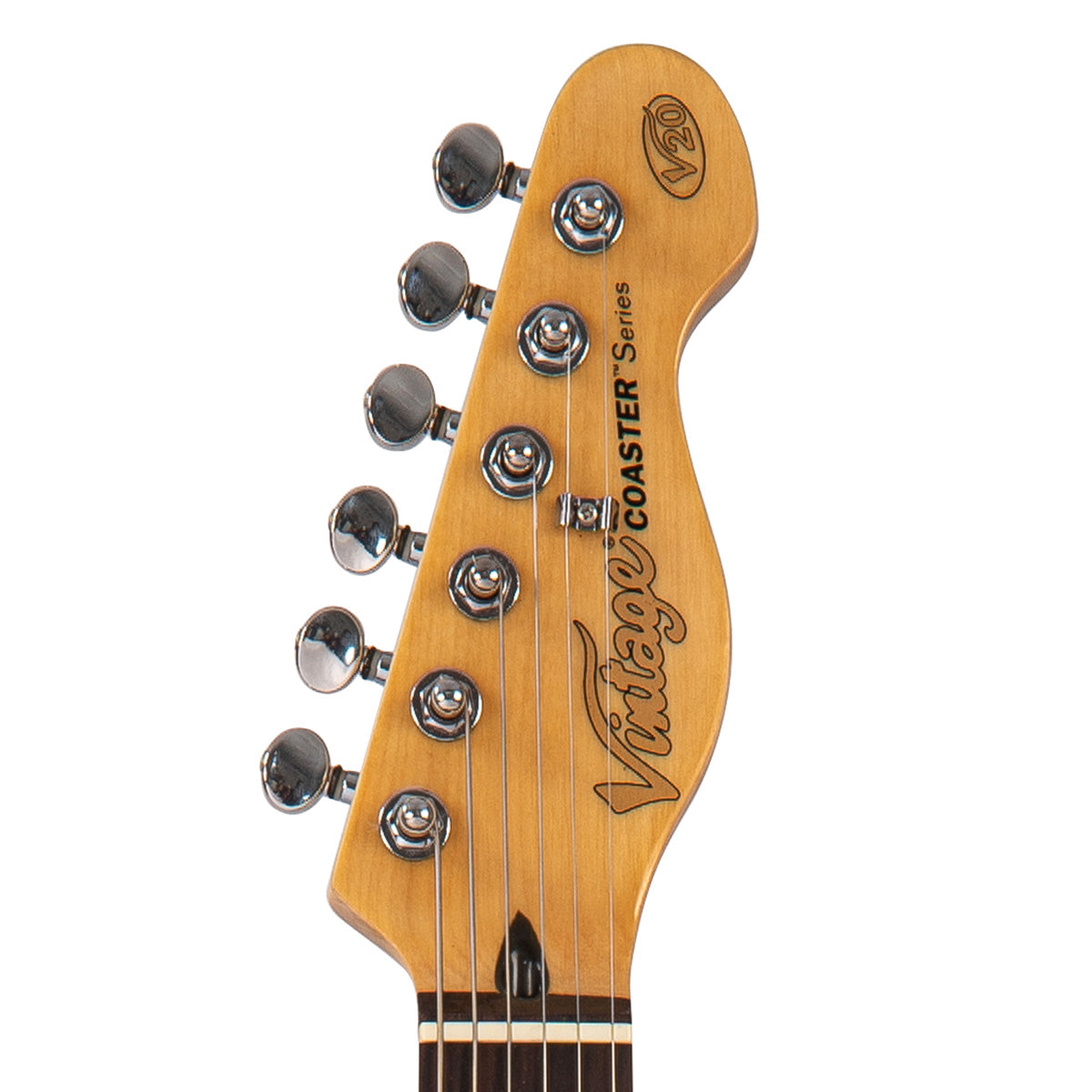 Vintage V20 Coaster Series Electric Guitar ~ 3 Tone Sunburst - Image 7