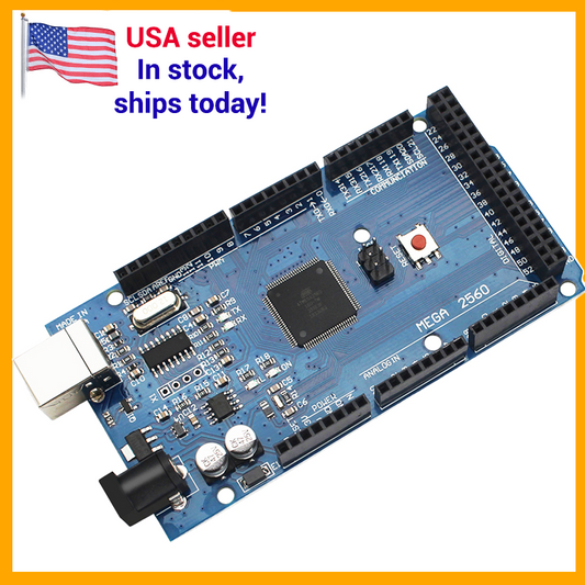 2 UNITS** ATmega 2560 R3 CH340 Board compatible with Arduino MEGA 25 –  BoardsAndSensors