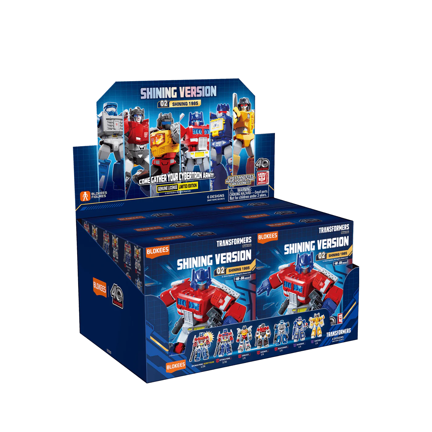 Transformers Shining Version 2 Blokees Mini Model Kit (Complete Box Set of 6)
