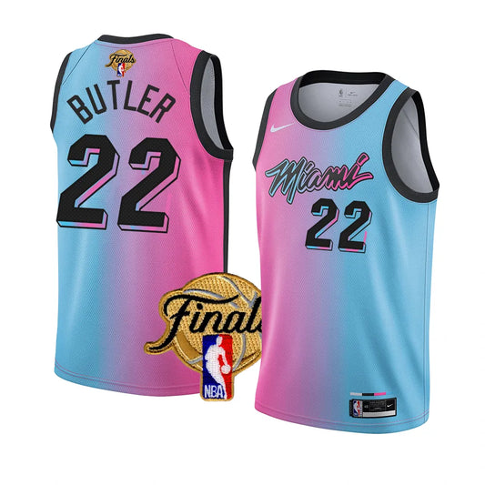 JIMMY BUTLER MIAMI Heat Vice wave City Edition Jersey LARGE Finals