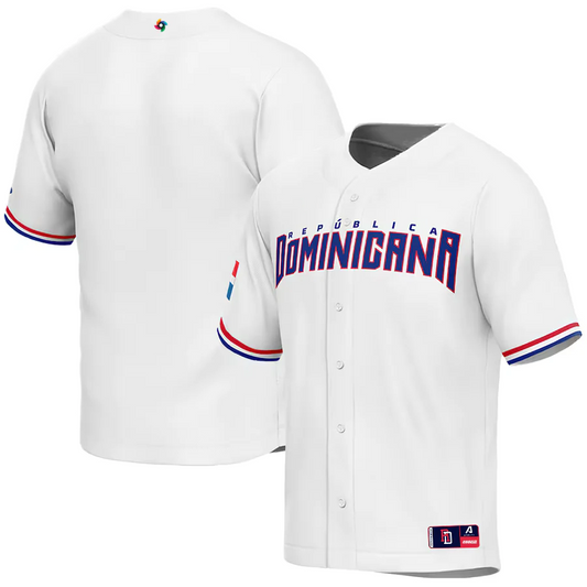 PUERTO RICO  World Baseball Classic Majestic Throwback Customized  Baseball Jersey