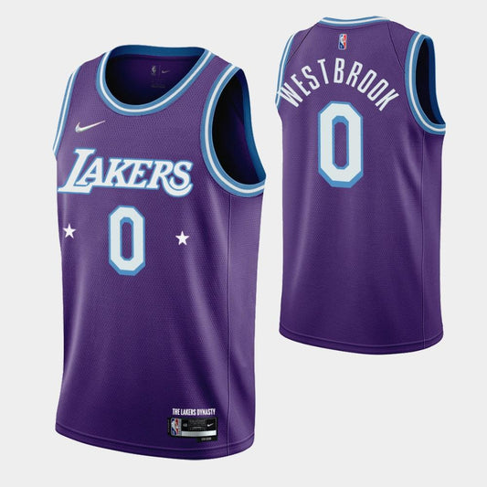 LA Lakers Westbrook jersey city edition