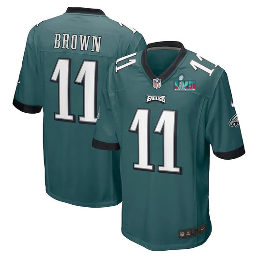 AJ Brown Kelly Green Philadelphia Eagles Throwback Jersey