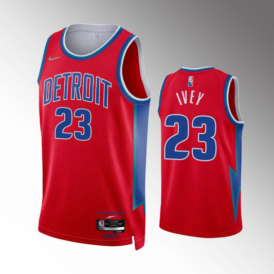 Saddiq Bey Nike Youth City Edition Detroit Pistons Swingman Jersey