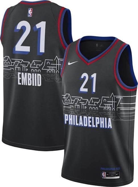 Joel Embiid Philadelphia 76ers 2021-22 City Edition Jersey – Jerseys and  Sneakers