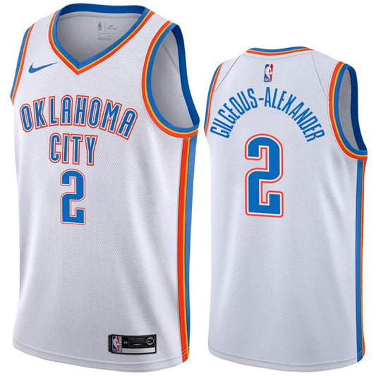 Men's Oklahoma City Thunder Shai Gilgeous-Alexander Nike White 2021/22  Swingman Jersey - City Edition