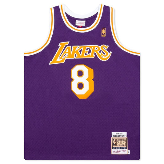 Mitchell And Ness Men NBA Los Angeles Lakers Road 1996-97 Kobe Bryant  Authentic Jersey (purple)