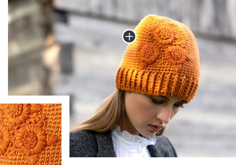 Intermediate Floral Chill Crochet Hat