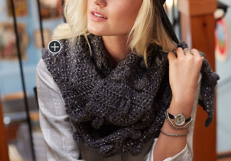 Easy Half Moon Crochet Scarf