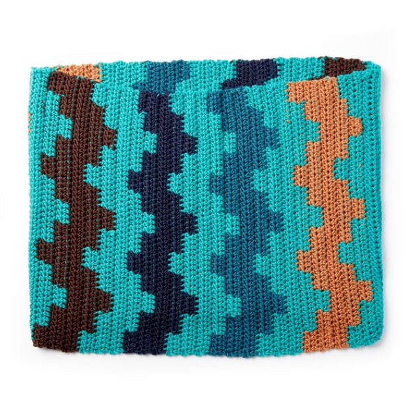 Carone x Pantone Intermediate Fair Isle Crochet Cowl