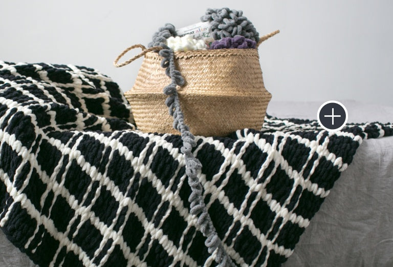 Bernat Blanket-EZ Mad for Plaid Blanket