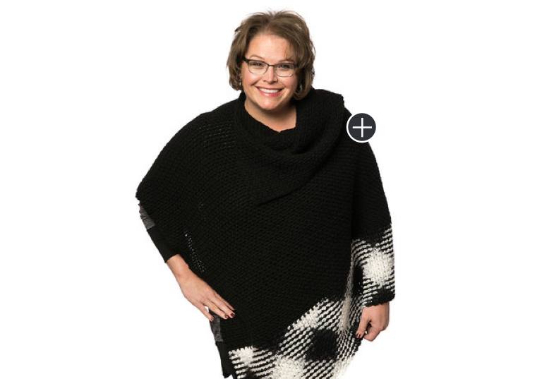 Easy Crochet Argyle Poncho