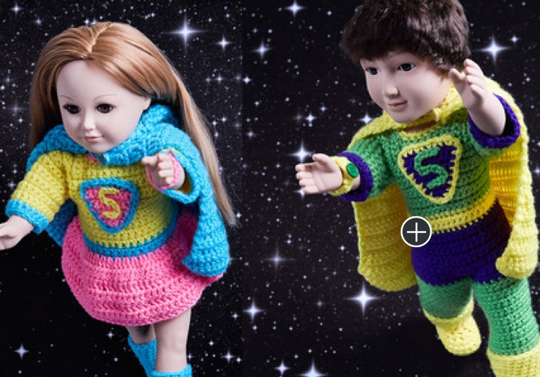 Intermediate Crochet Boy & Girl Super Heroes