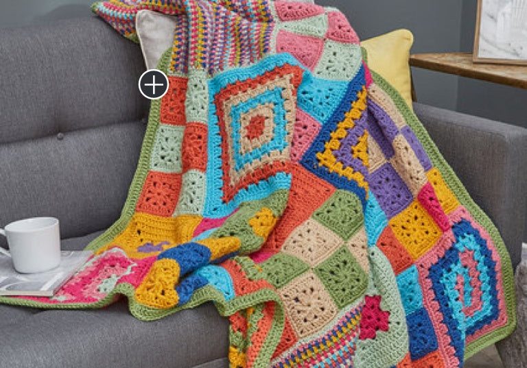 Easy Crochet Patched Persuasion Throw