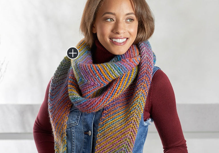 Easy Cityscape Knit Shawl