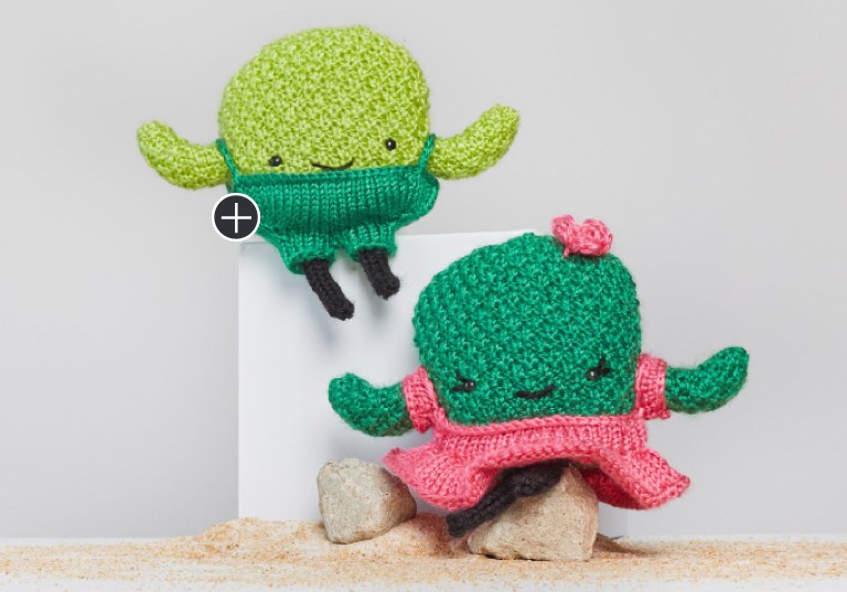 Easy Prickles and Pear Knit Cactus