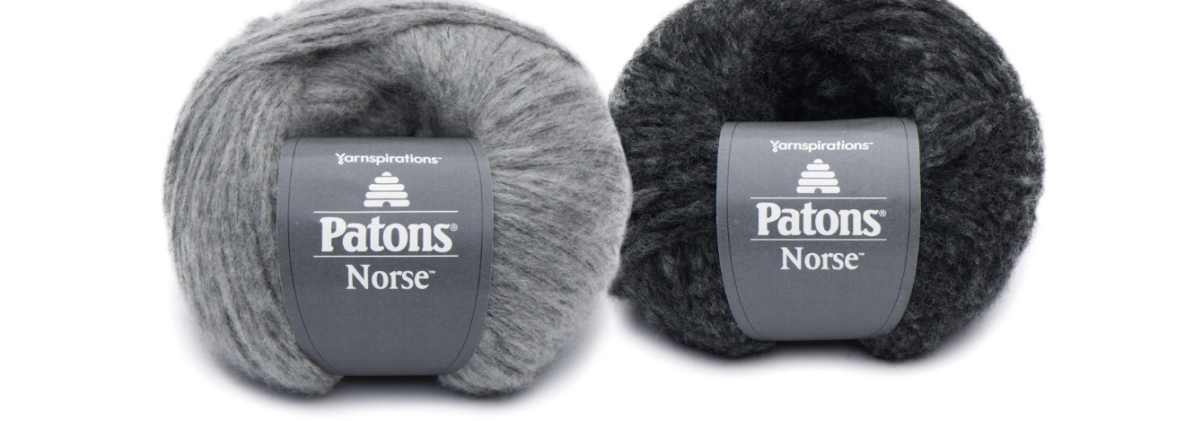 Paton Norse Yarn in color Back and Gray