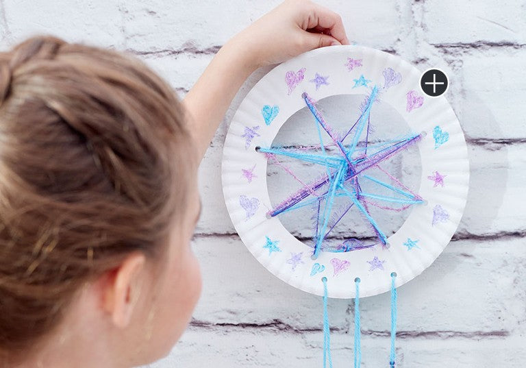 Beginner Paper Plate Dream Catcher