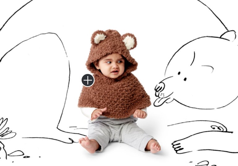 Easy Bear Cub Crochet Poncho