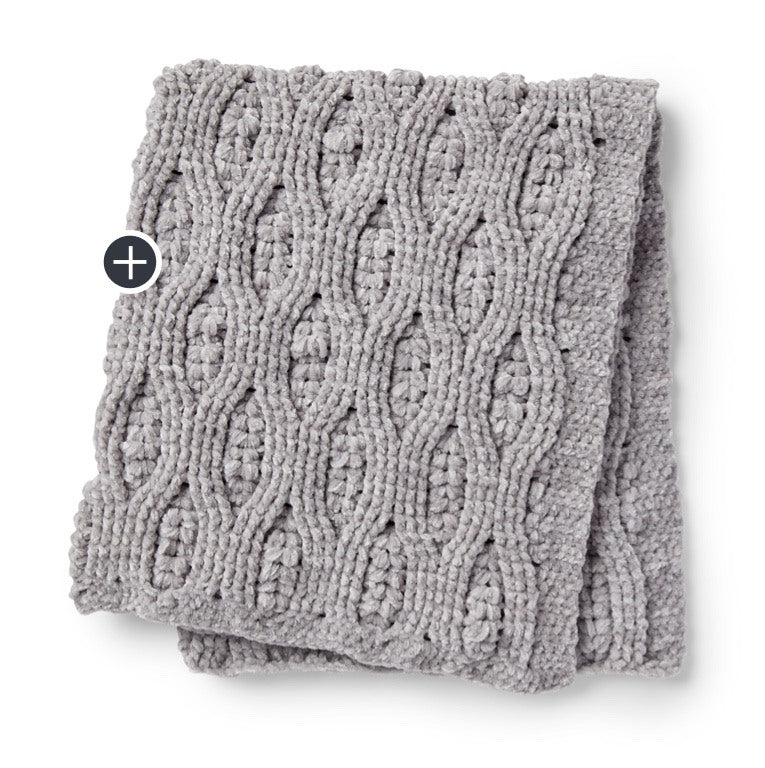Velvety Filet Crochet Blanket