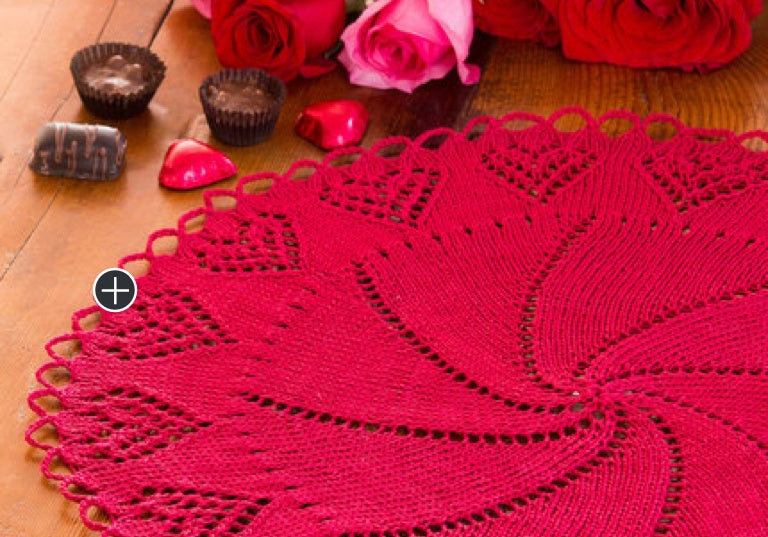 Intermediate Crochet Valentine Heart Doily