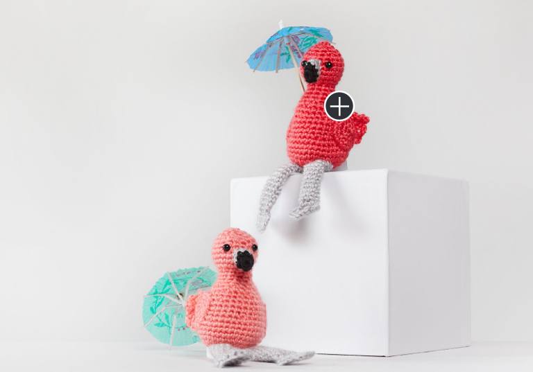 Easy Fiona and Fred Crochet Flamingo