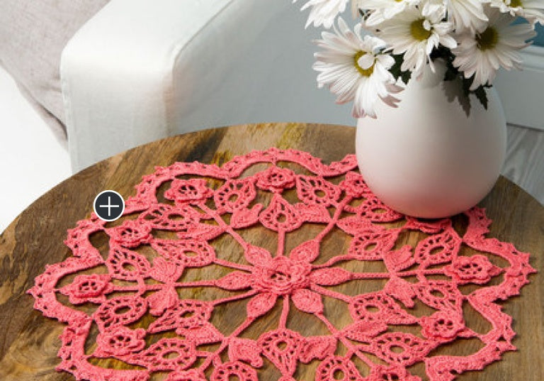 Intermediate Exquisite Crochet Flower Doily