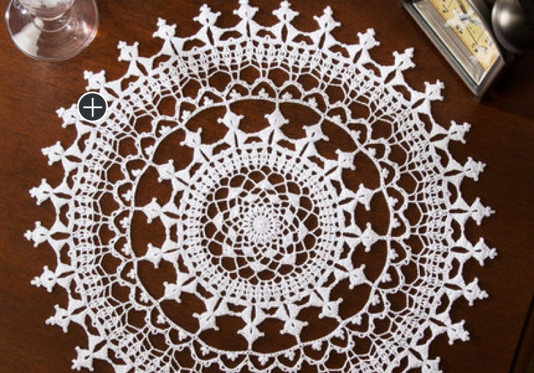 Intermediate Crochet Vanessa Tray Doily