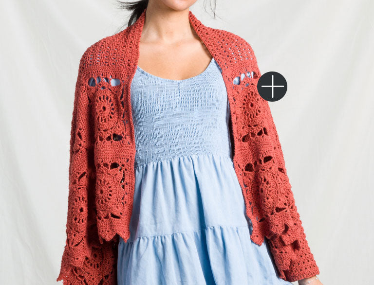 image of Patons Willowdale Crochet Cardigan