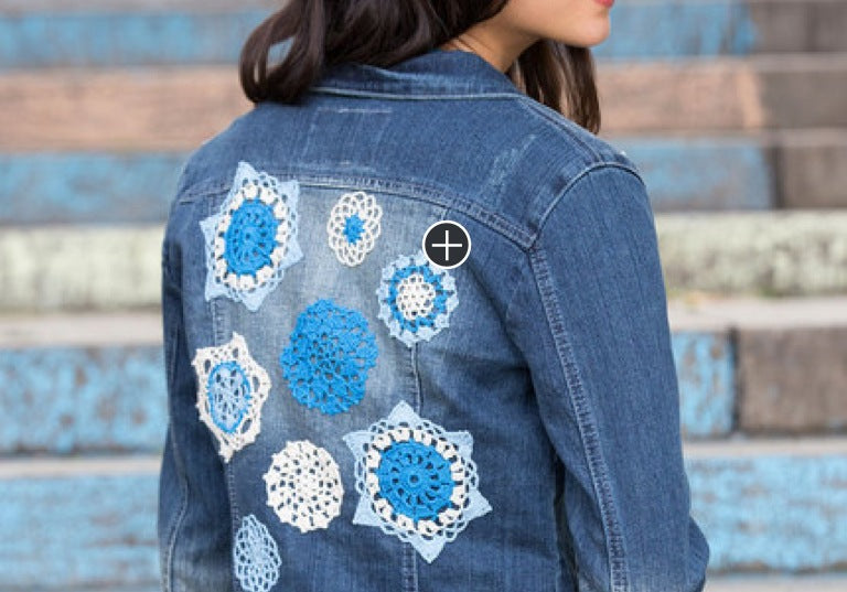 Easy Crochet Doilyed for Denim Jacket