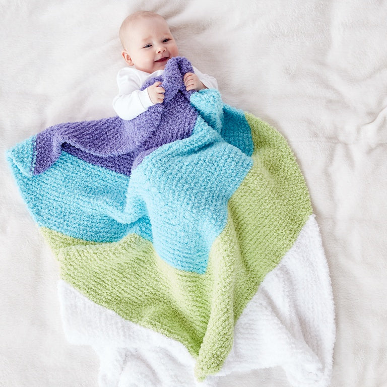 Easy Baby Chevron Knit Blanket