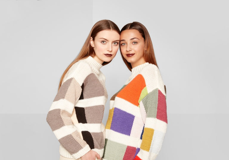 Intermediate Color Swatch Knit Sweaters