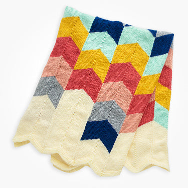 Bernat chevron knit baby blanket