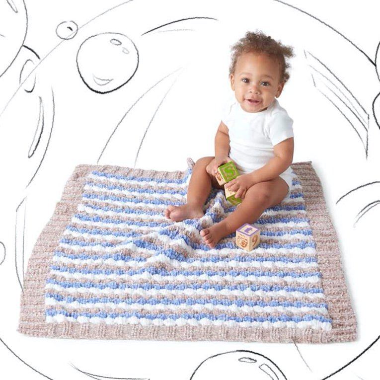 Baby Bobbles Knit Blanket