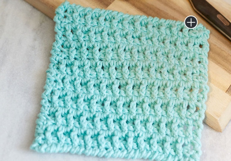 Easy Crochet Lattice Washcloth