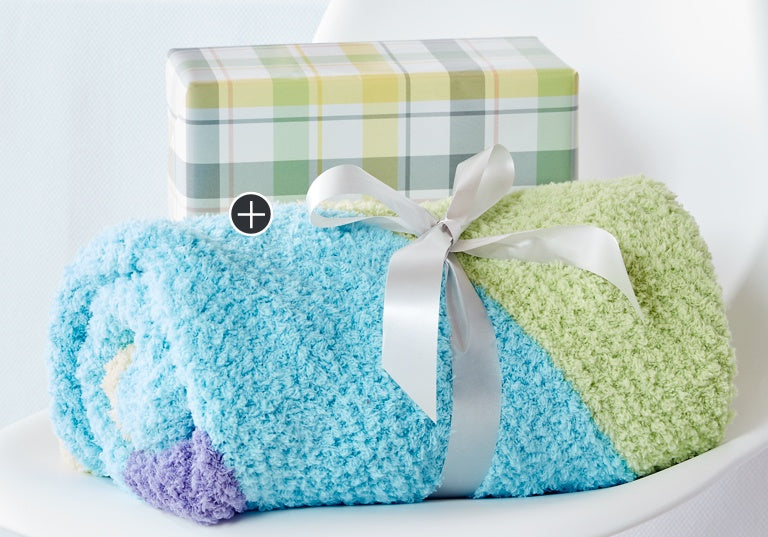 Easy Baby Chevron Knit Blanket