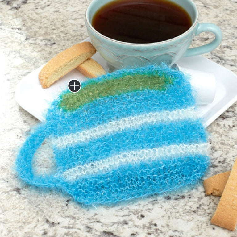 Easy Knit Coffee Mug Scrubby