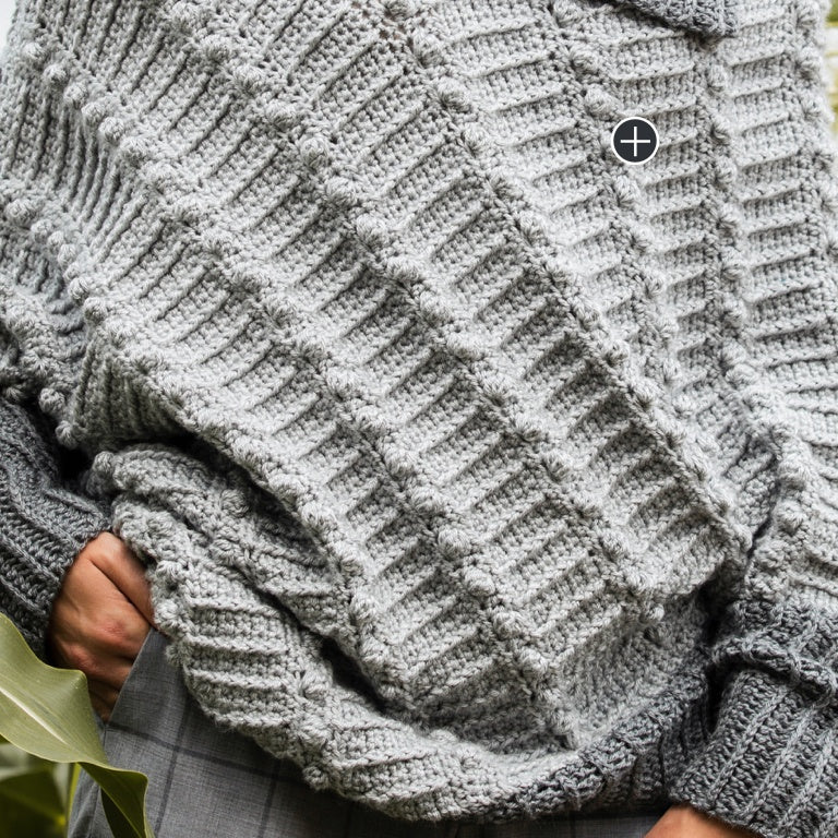 Intermediate Asymmetrical Crochet Cape-Cho