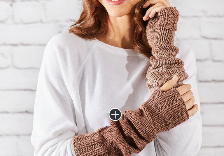 Easy Knit Ombre Arm Warmers