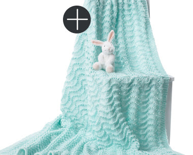 Bernat knit baby blanket