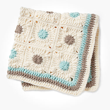 Bernat little dots crochet baby blanket