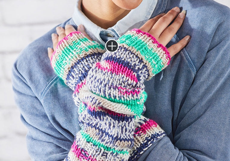 Easy Knit Fair Isle Arm Warmers