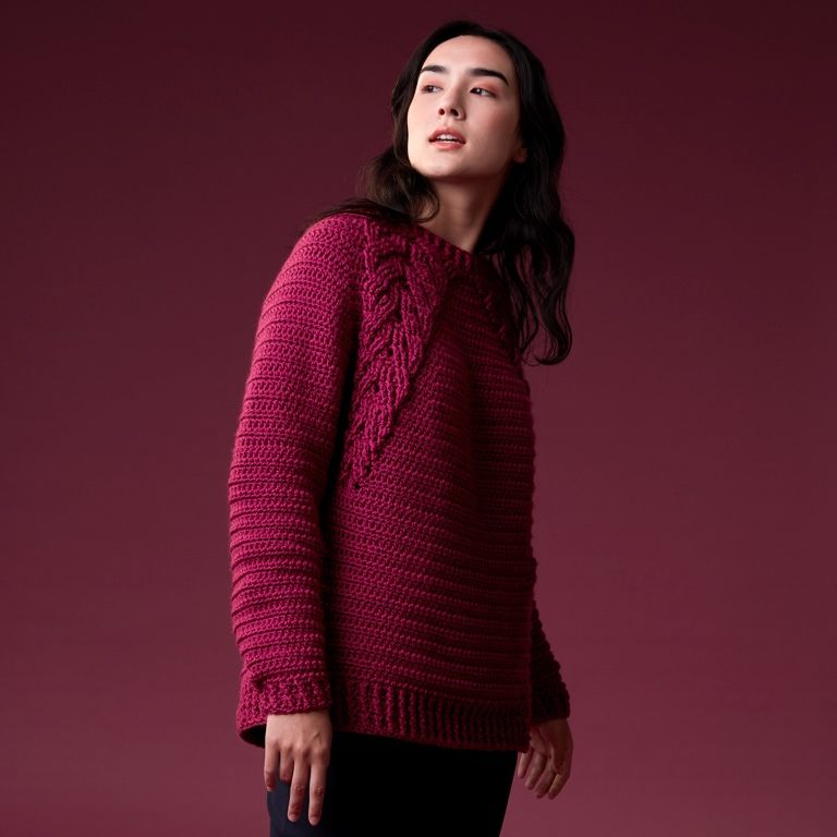 Experienced Branching Out Crochet Pullover