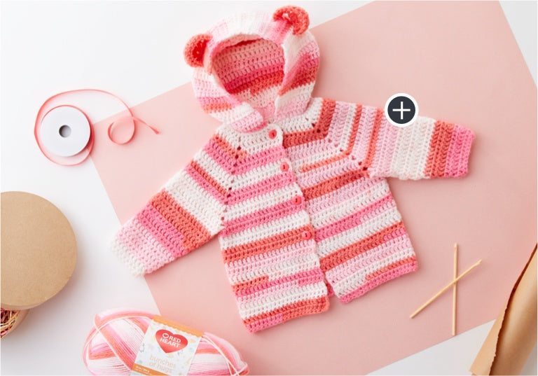 Easy Baby Bear Crochet Baby Hoodie