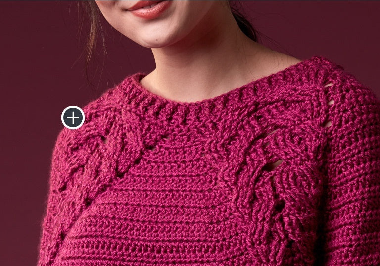 Experienced Branching Out Crochet Pullover
