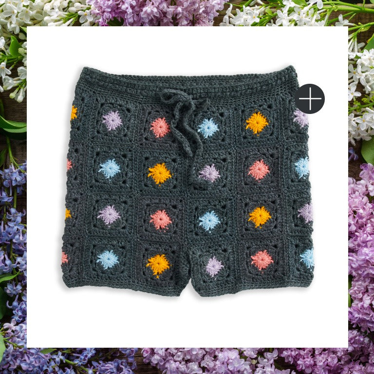 image of Caron Granny Crochet Shorts Pattern