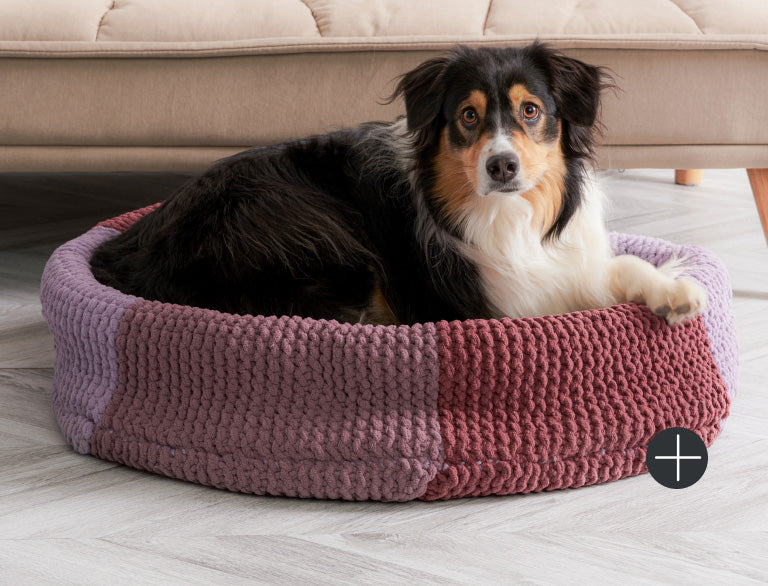 image of Bernat Knit Pet Bed Blanket